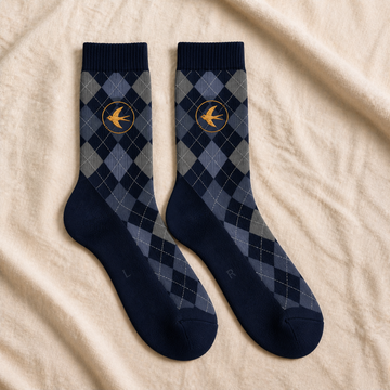 The Heritage Pair — Fine Argyle Dress Socks