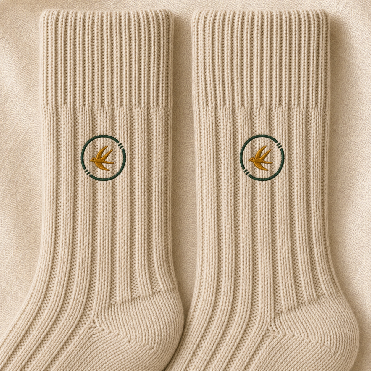 The Winter Pair — Ribbed Crew Socks