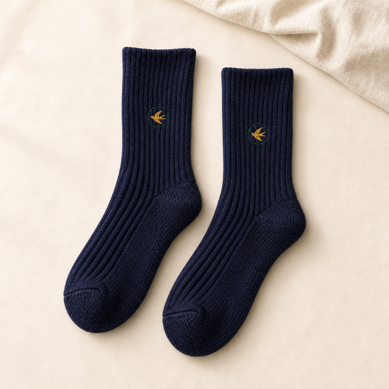 The Winter Pair — Ribbed Crew Socks