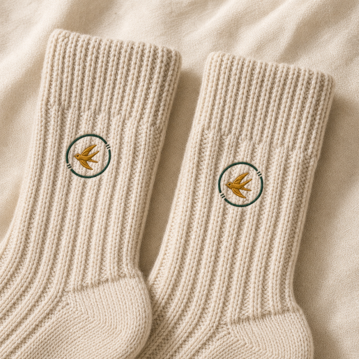 The Winter Pair — Ribbed Crew Socks