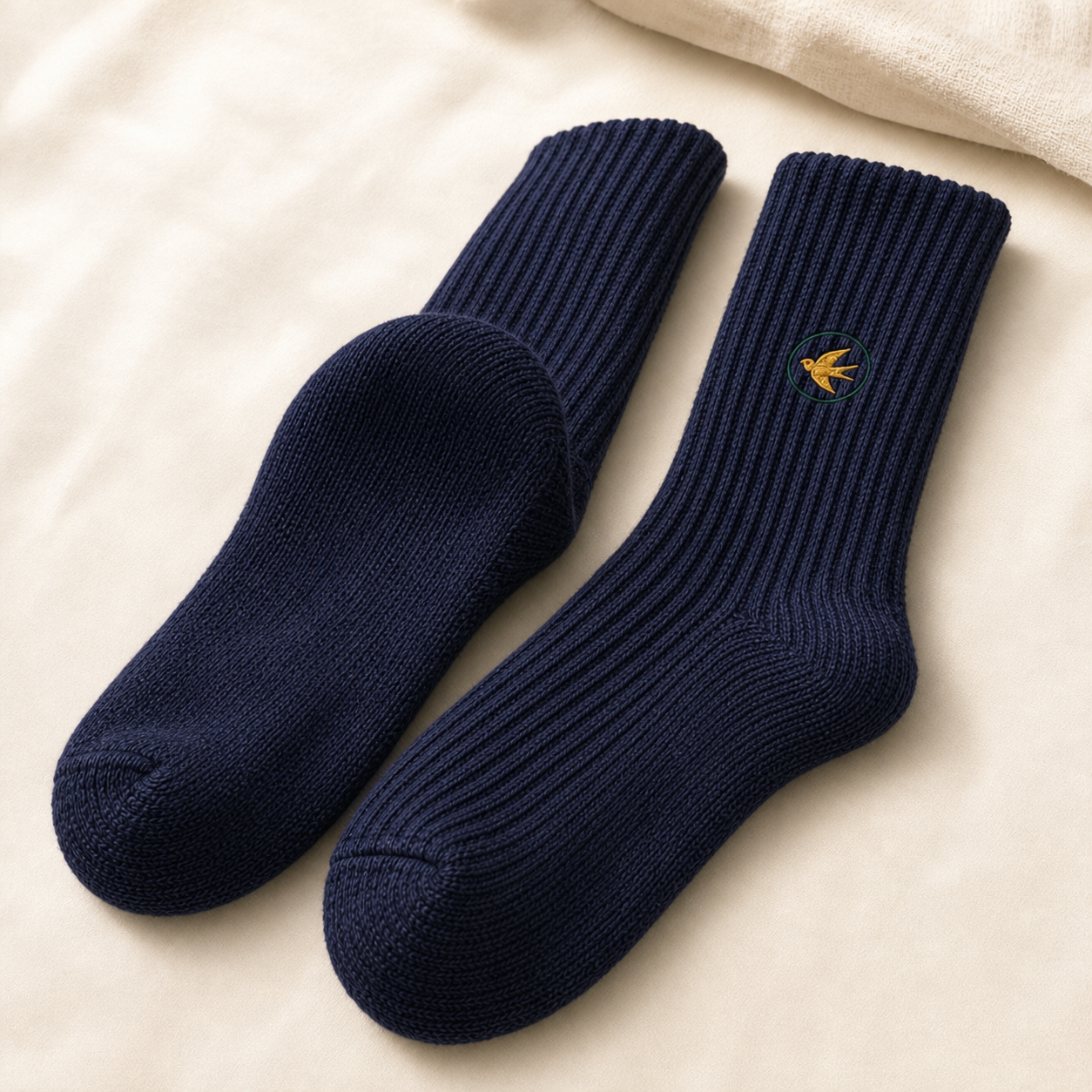 The Winter Pair — Ribbed Crew Socks