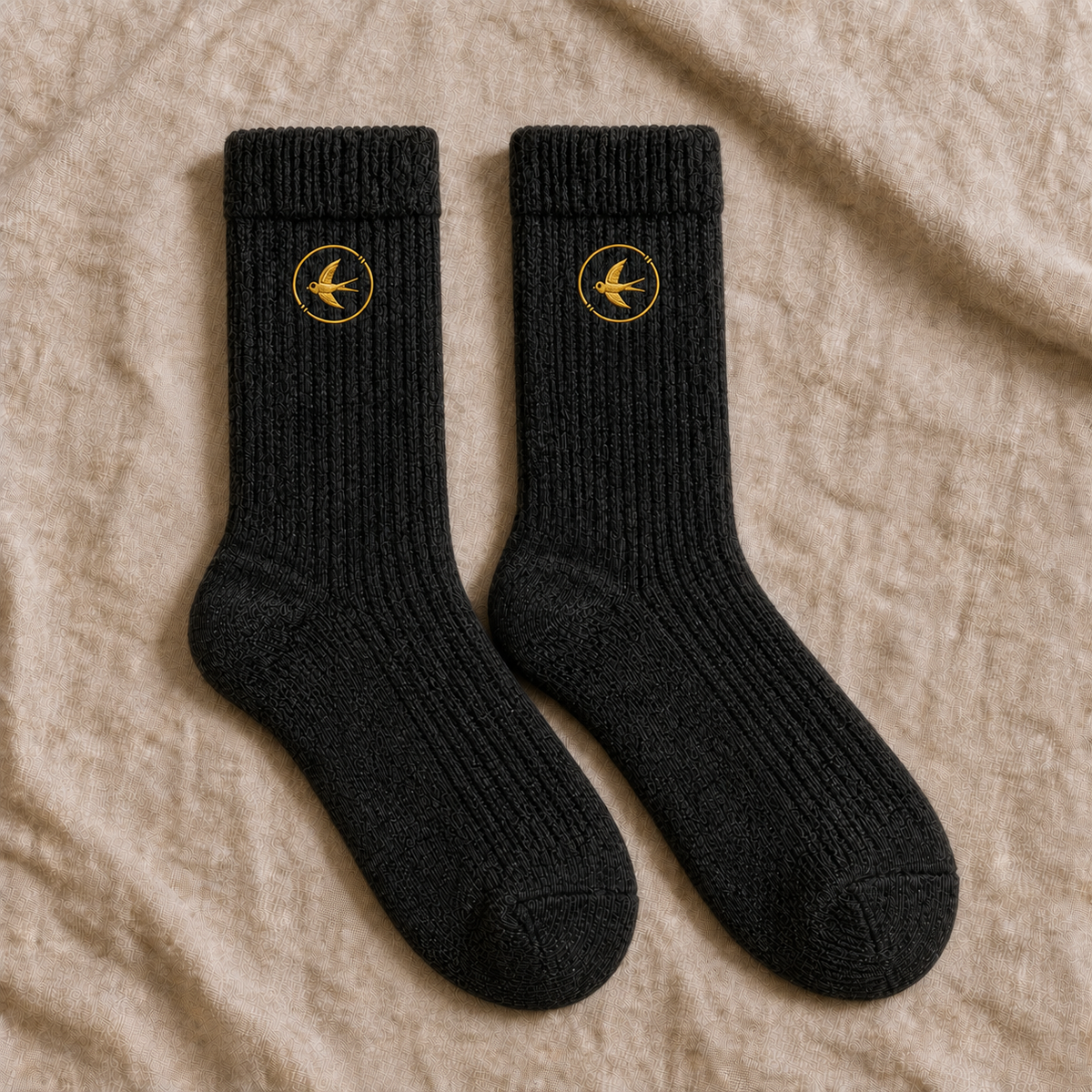 The Winter Pair — Ribbed Crew Socks