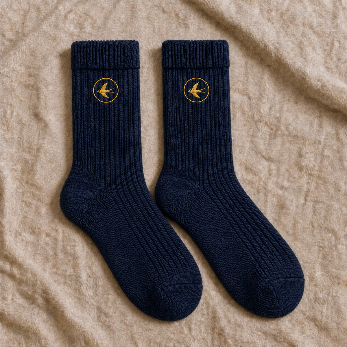 The Winter Pair — Ribbed Crew Socks