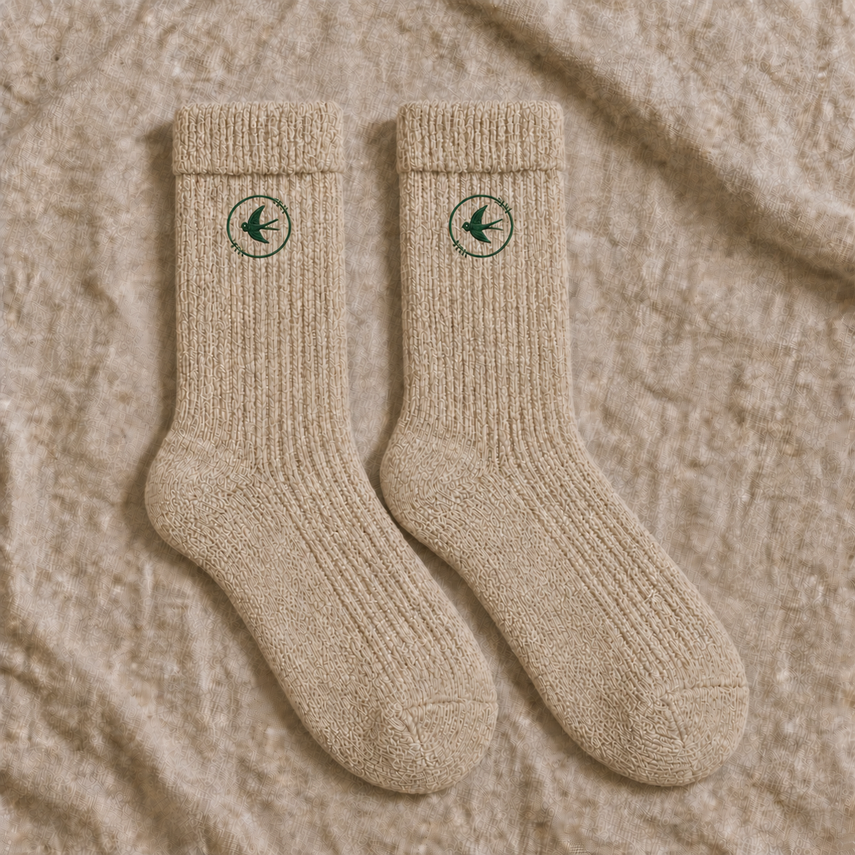 The Winter Pair — Ribbed Crew Socks