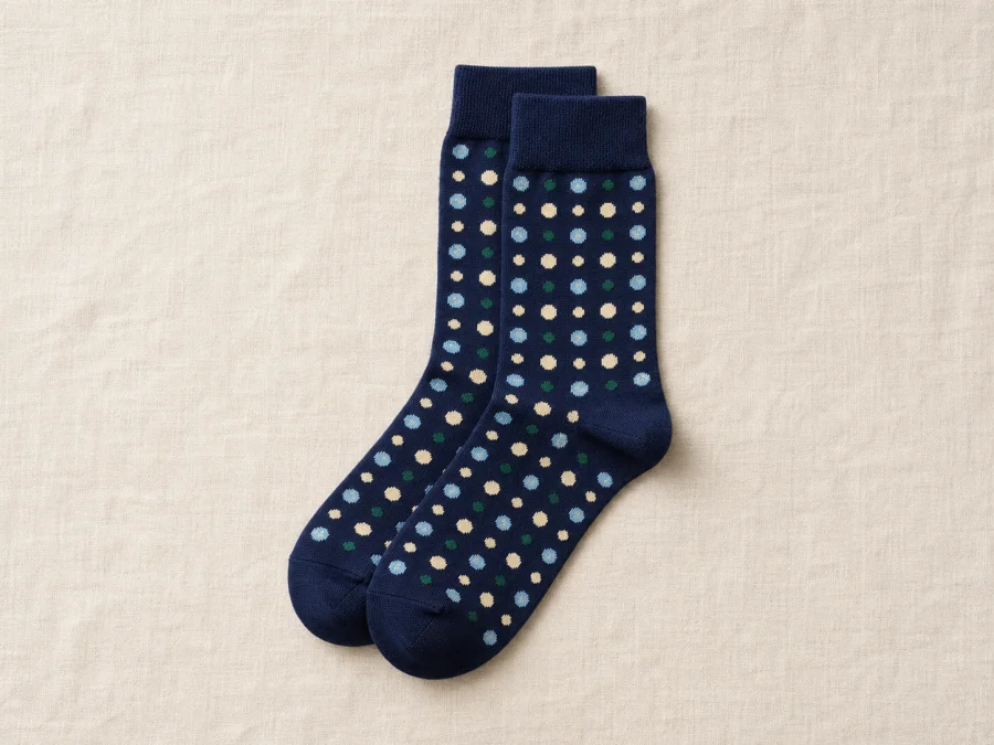 Geometric Dot sock concept